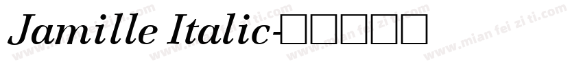Jamille Italic字体转换